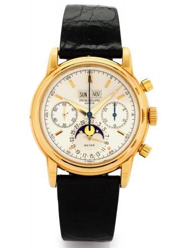Cheapest Patek Philippe Perpetual Calendar Chronograph 2499 Watches Prcies Replica 2499J Yellow Gold